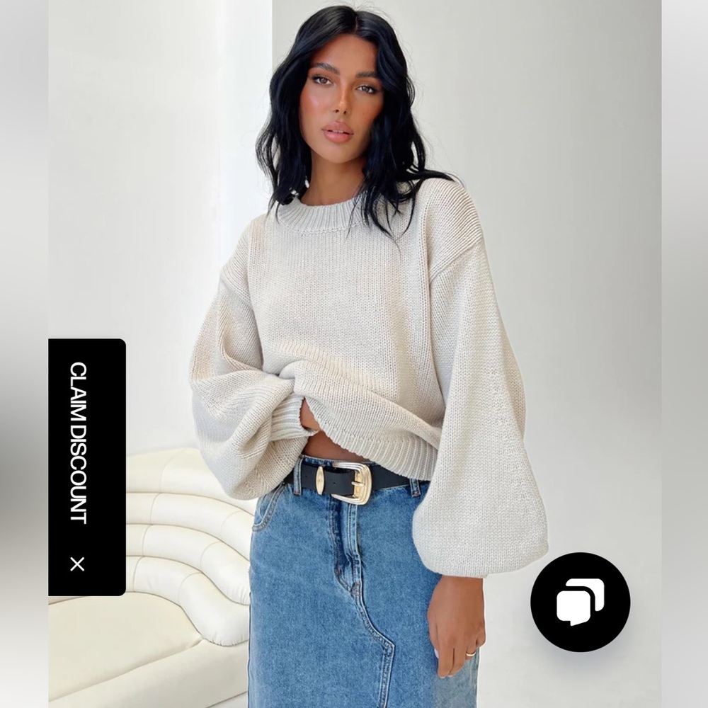 HARMONY KNIT SWEATER BEIGE